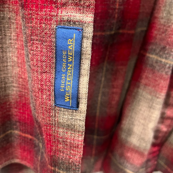 Pendleton mens vintage Wool Canyon Long Sleeve Button Up Shirt pearl snaps - Picture 4 of 6